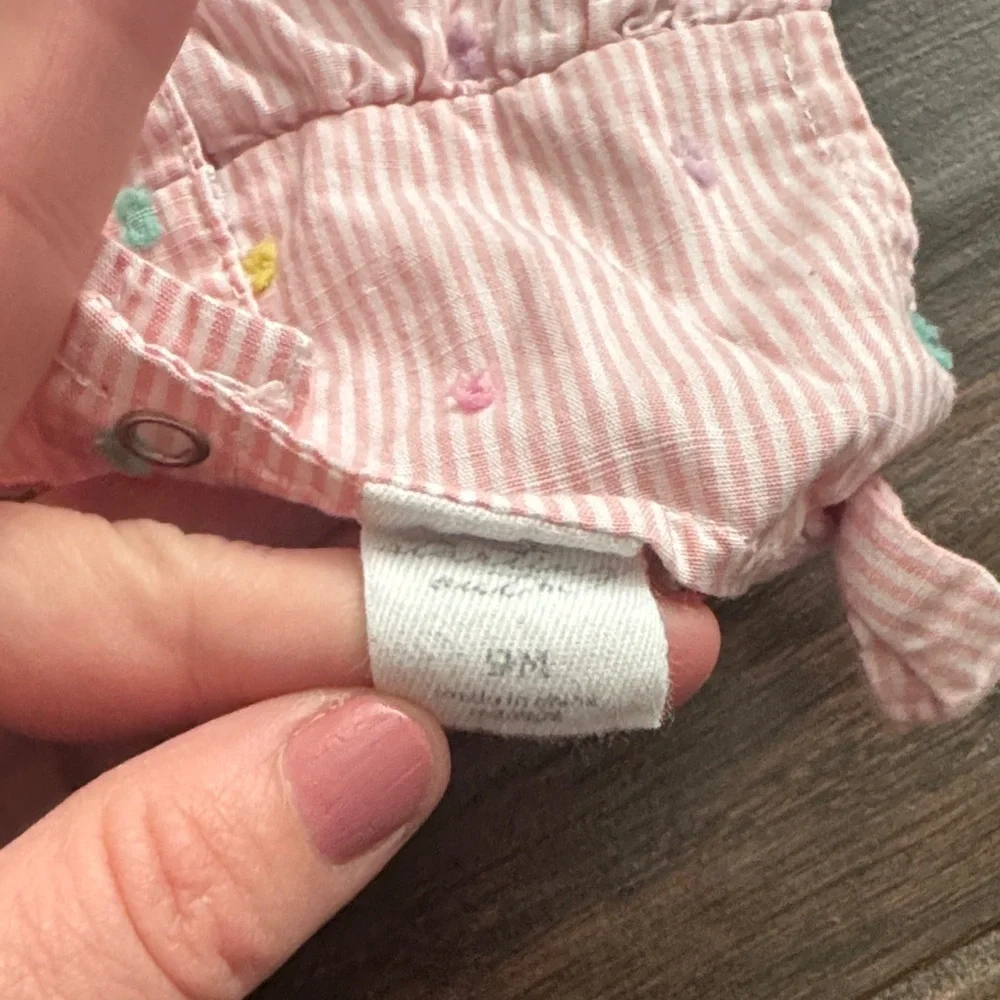 Starting Out Pink and White Striped Diaper Cover Set